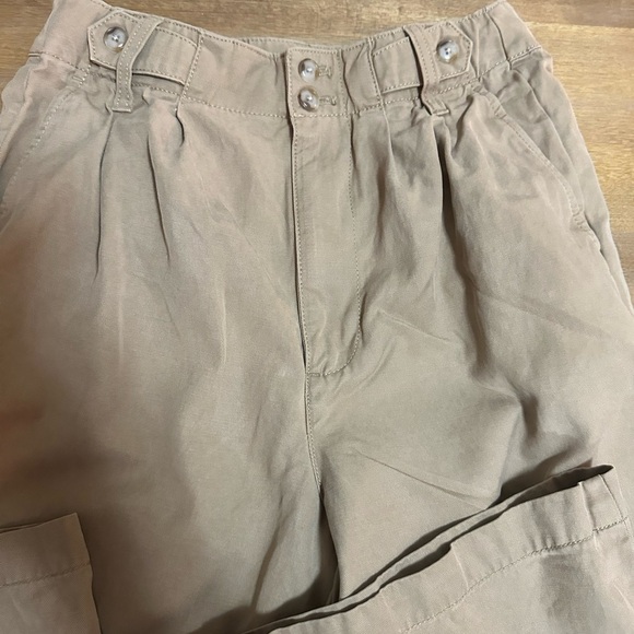 Madewell Wide Leg Khaki Pants size 0 - Picture 2 of 9